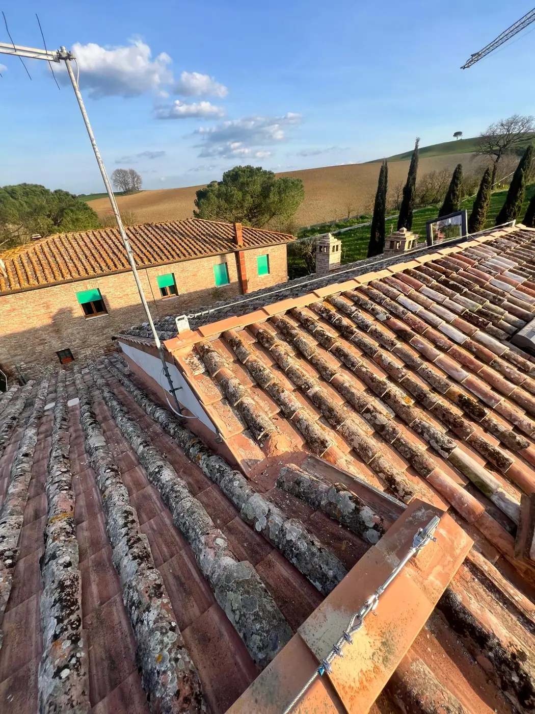 Rifacimento tetto in coppi antichi