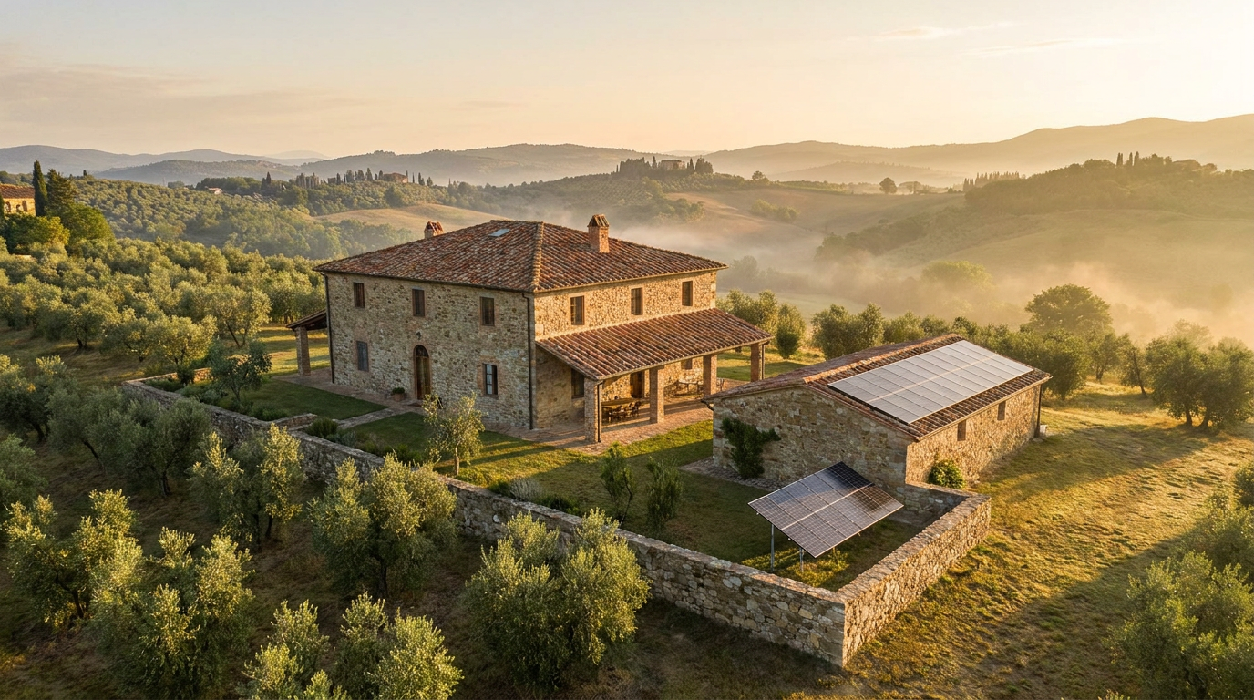 Efficienza energetica nel casale storico senza compromessi