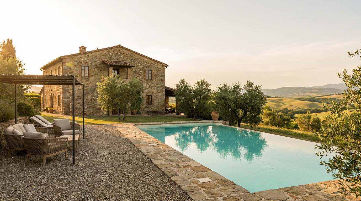 Piscine e outdoor nelle ville toscane: regole e soluzioni